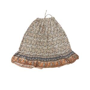 Kancy Kole Boho Floral Kimono Cocoon Cardigan Drawstring Waist Size S